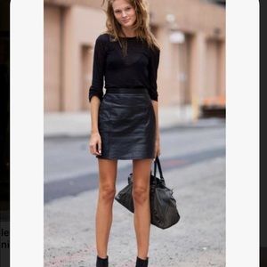 Vintage Leather Skirt